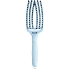Olivia Garden FingerBrush Boar&Nylon Pastel Blue New