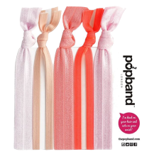 Popband - Grapefruit Haarband - 5 Stück