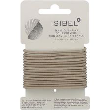 Sibel - Thin Elastic Hair Bands - Blonde - 16 Stück