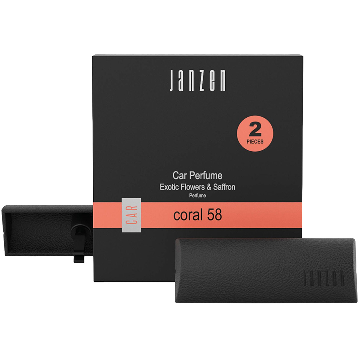 JANZEN – Car Perfume 2St. Autoparfüm für das Lüftungsgitter Coral 58