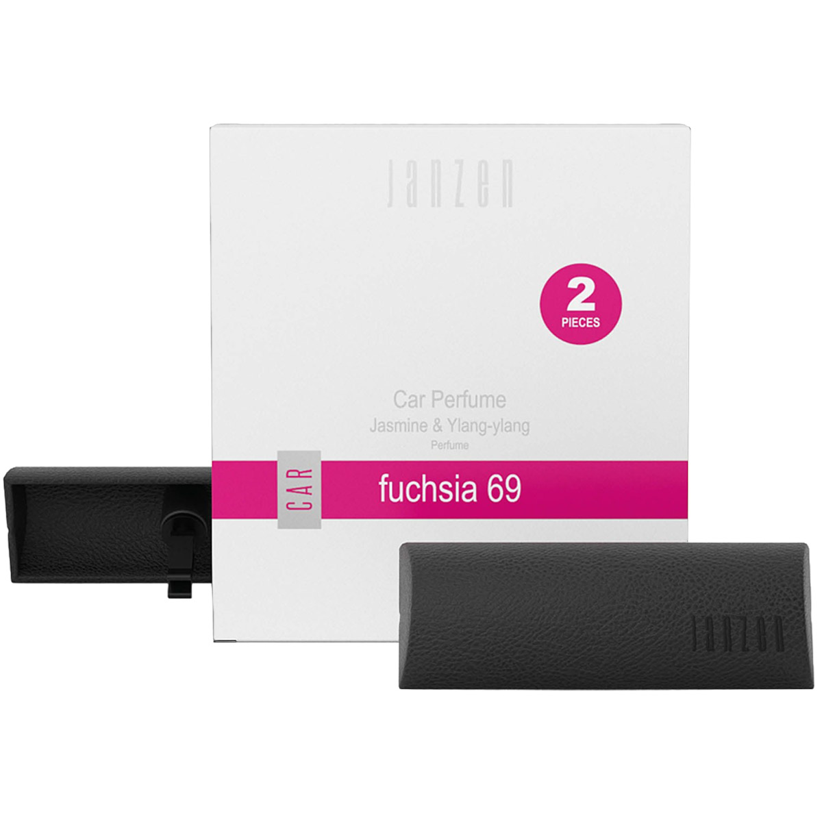 JANZEN – Car Perfume 2St. Autoparfüm für das Lüftungsgitter Fuchsia 69