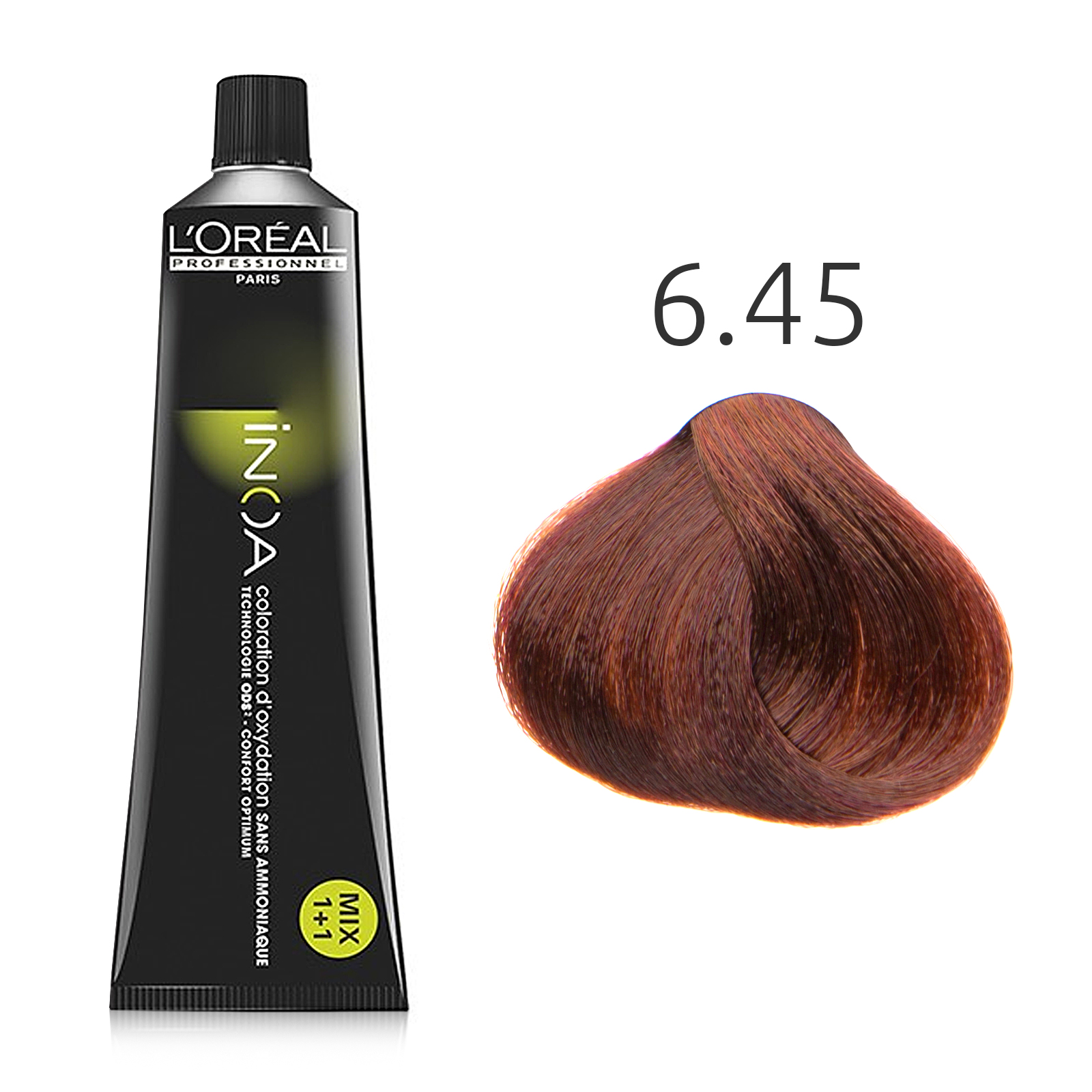 L'Oréal - Inoa - 6.45 Dunkel Kupfer Mahagoni-Blond - 60 gr