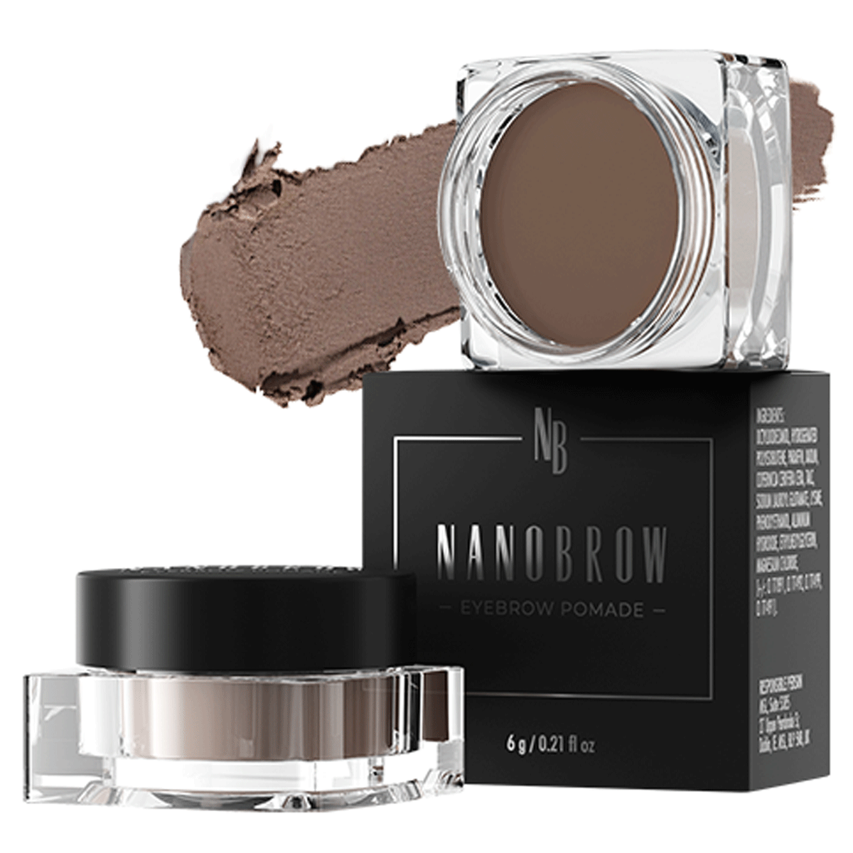 NanoBrow - Eyebrow Pomade - Medium Brown - 6 gr