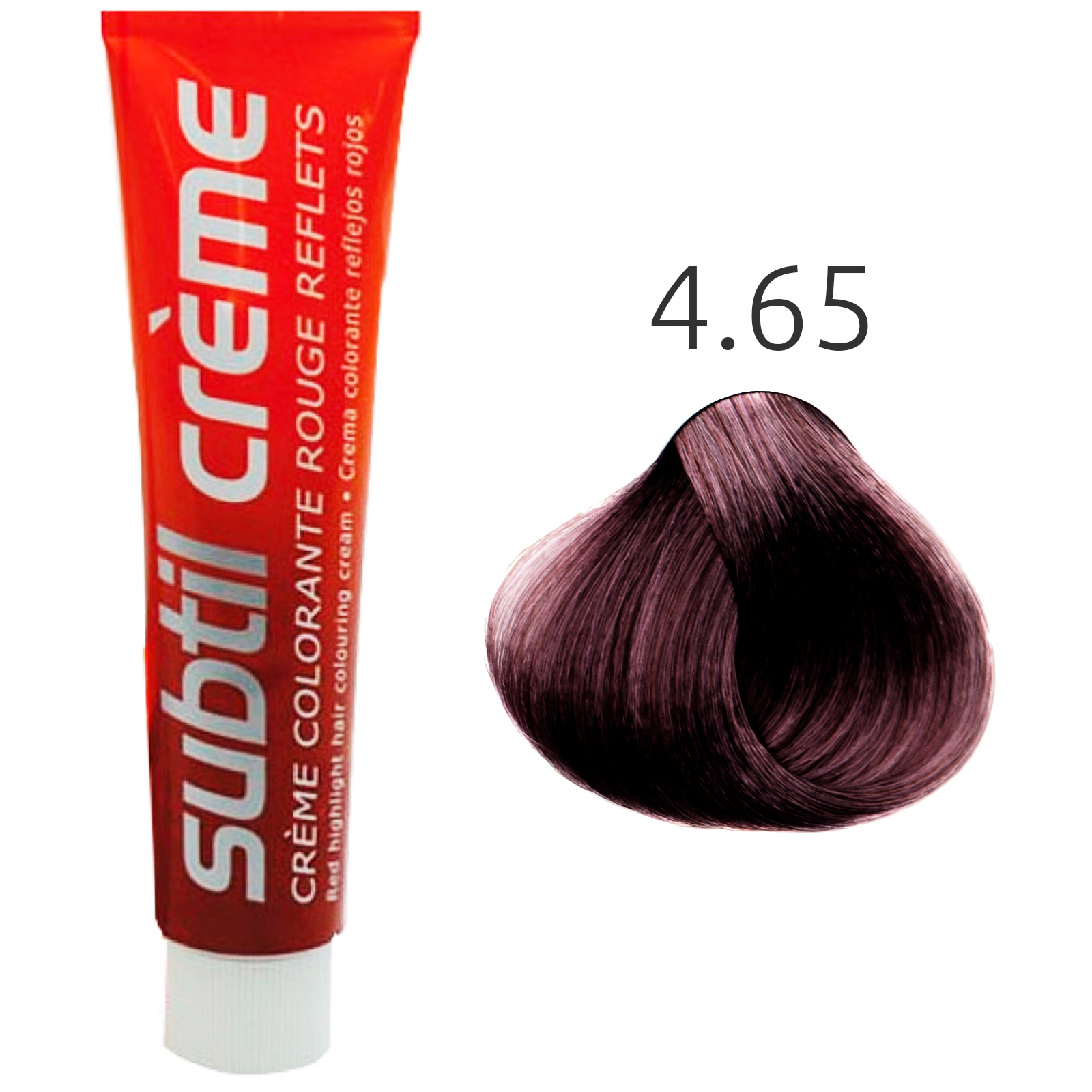 Subtil - Color - Crème Rouge Reflets - 4.65 Kastanje Rood Mahonie - 60 ml